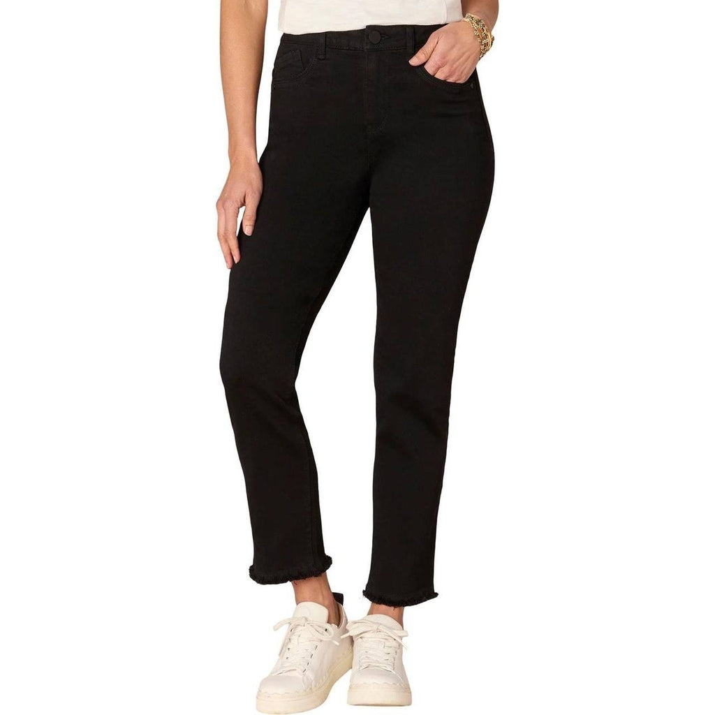 Democracy Absolution High Rise Slim Straight Jeans Black 8P NWT $78