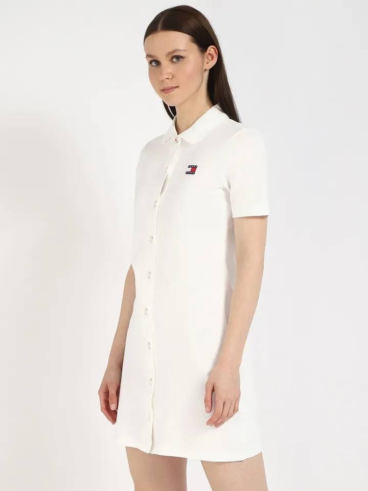 Tommy Hilfiger Shirt Dress White Size L NWT – Classic Chic Everyday Style