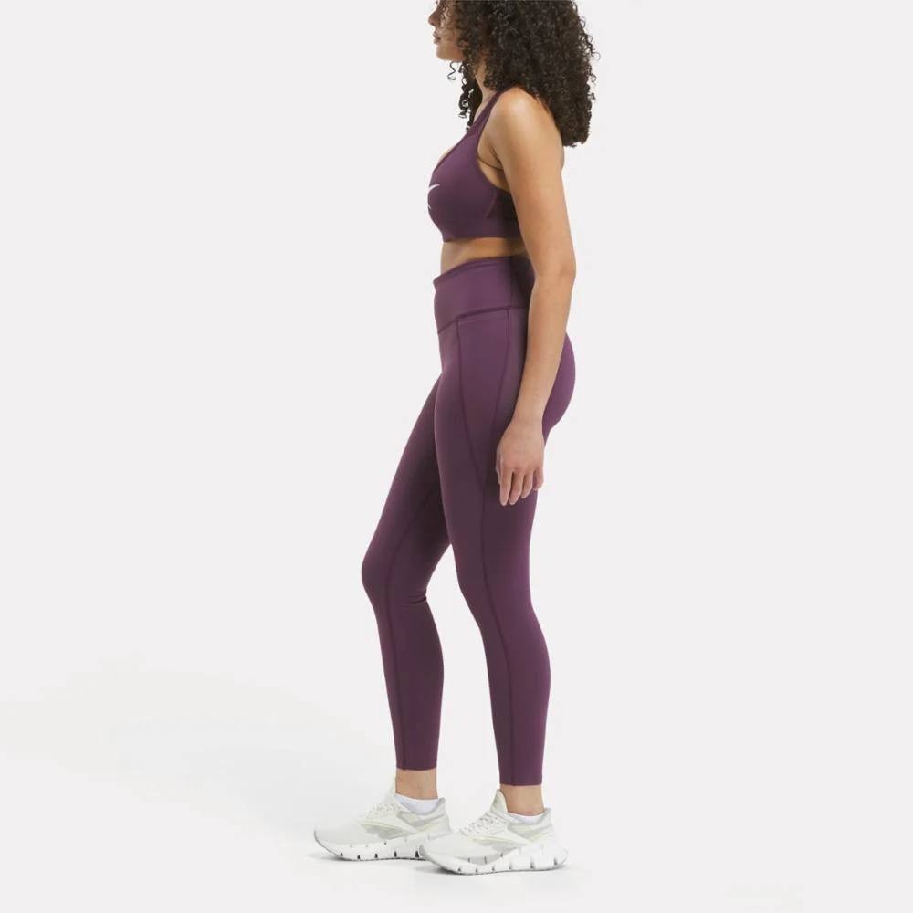 Reebok LUX Collection Training Leggings Violet High Rise Speedwick SizeXL NWT$55