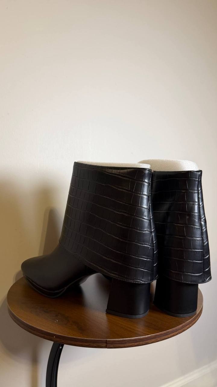 Easy Street Black Man‑Made Ankle Boots 12M NIB MSRP $100