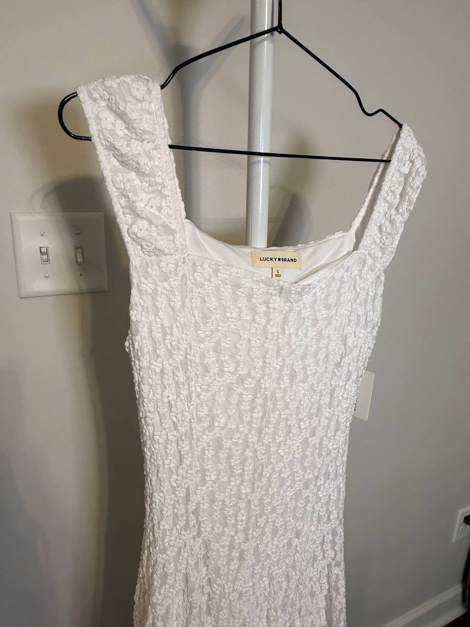 Lucky Brand Floral Mesh Mini Dress – Size L – NWT – $79.50