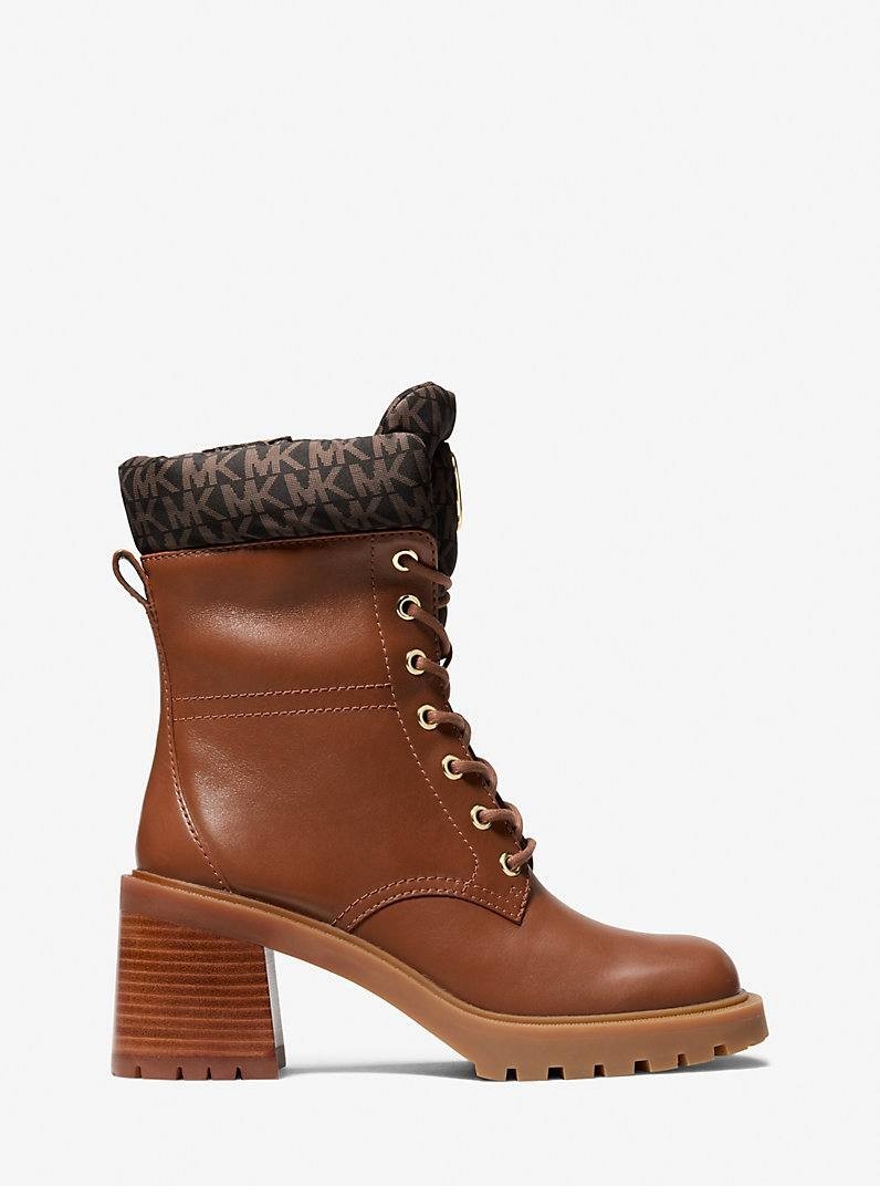Michael Michael Kors Brown Luggage Leather Booties 11M New in Box MSRP $278