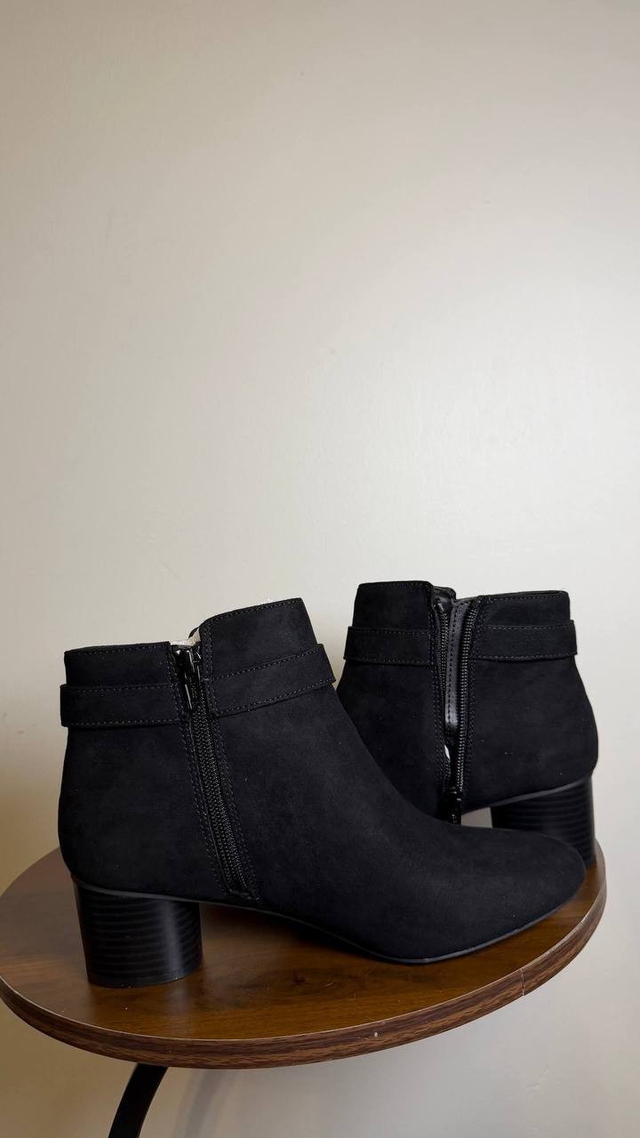 Style&Co Black Microfiber Dress Booties 7M NIB MSRP $79.90