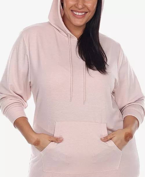 White Mark Hoodie Sweatshirt Dress – Size M – NWT – Beige Long Sleeve Pullover