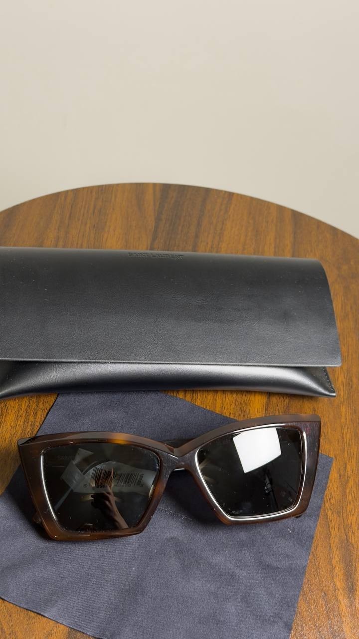 Saint  Laurent  Butterfly  Frame  Sunglasses  Tortoise  OS  NWT  $495