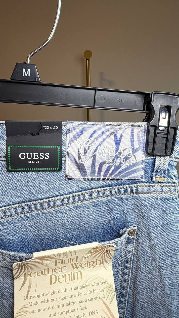 Guess Eco High‑Rise Celia Boyfriend Jeans Blue T30xL30 NWT $118