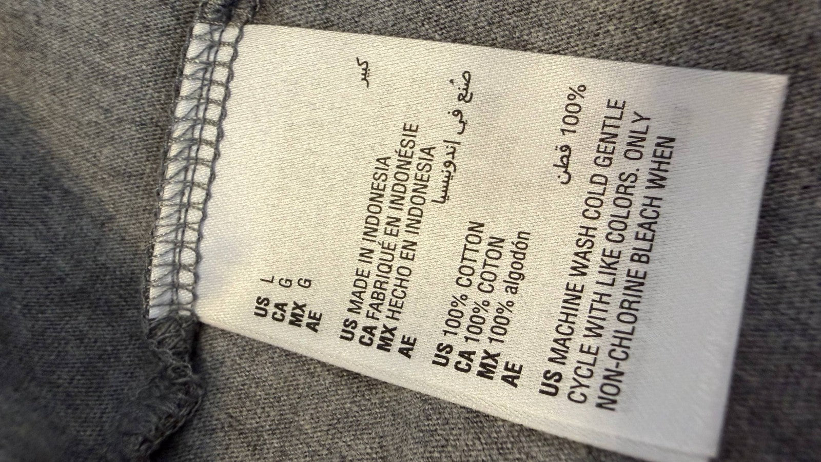 Mode of One Men’s Regular‑Fit T‑Shirt Alloy Heather Cotton Gray M NWT