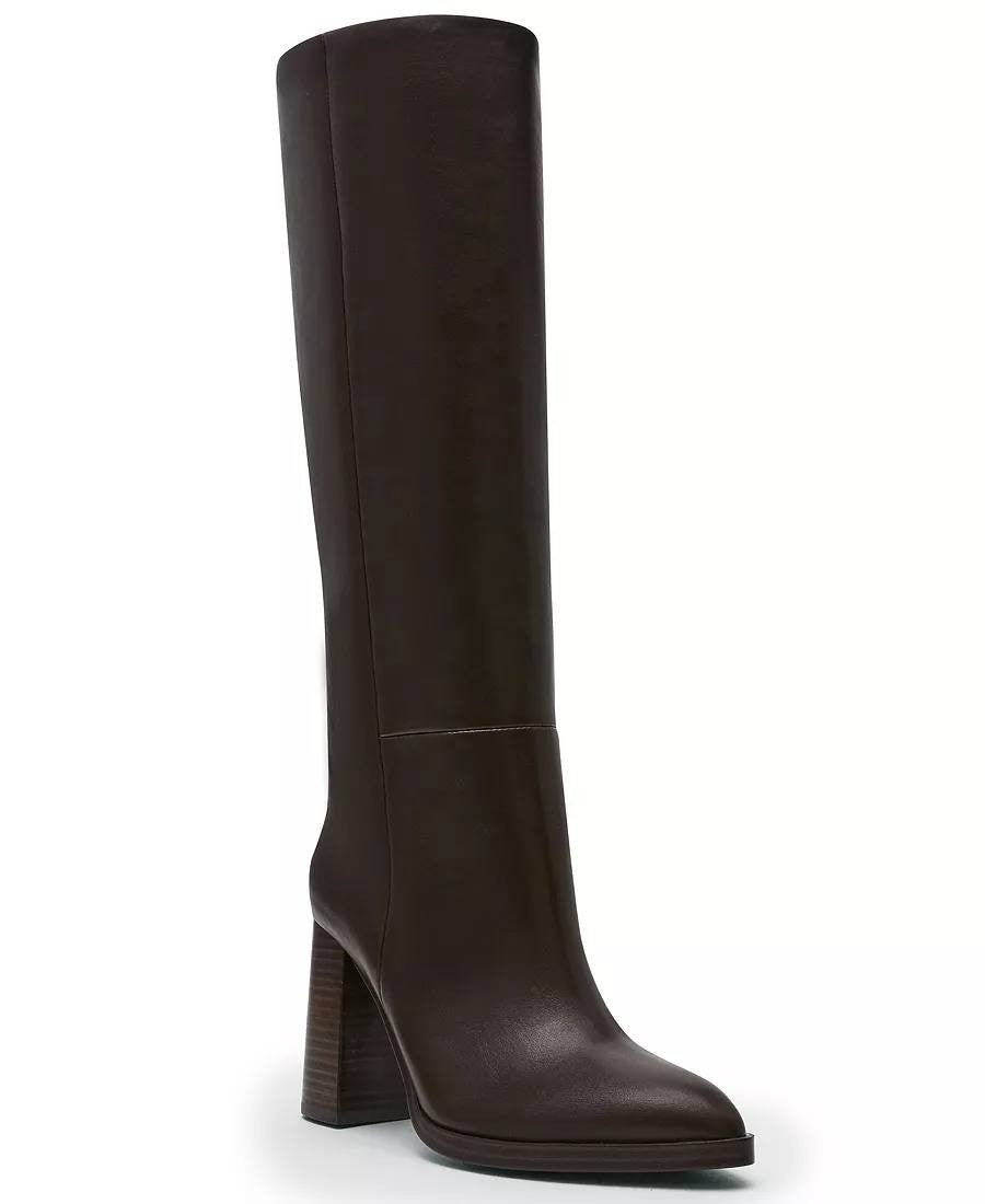 DV Dolce Vita Bardonny Boots 5.5 Brown Smooth Knee‑High NIB msrp$109