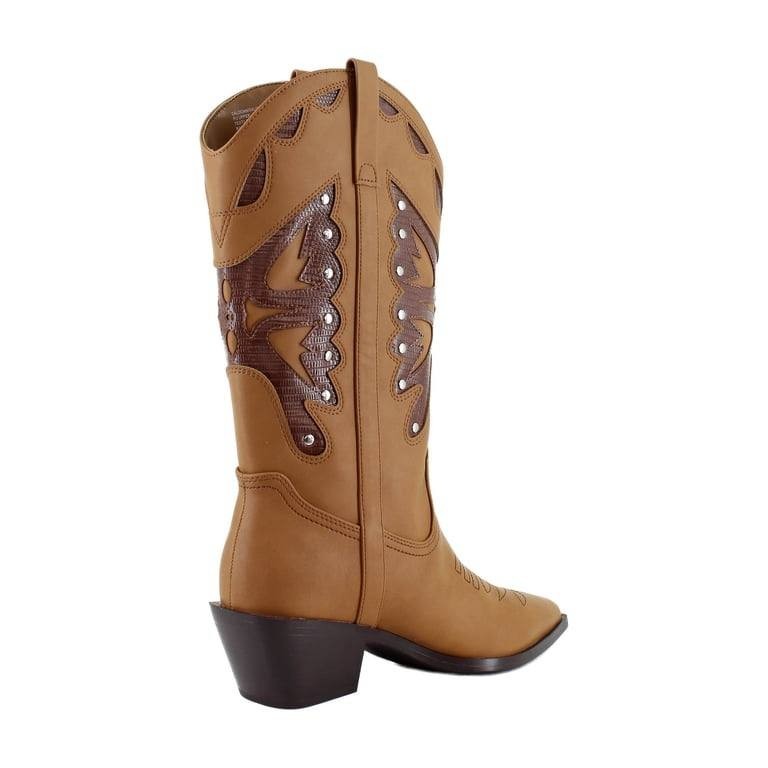 Madden Girl  Cowboy Boots  Natural Brown  7.5  New  $100