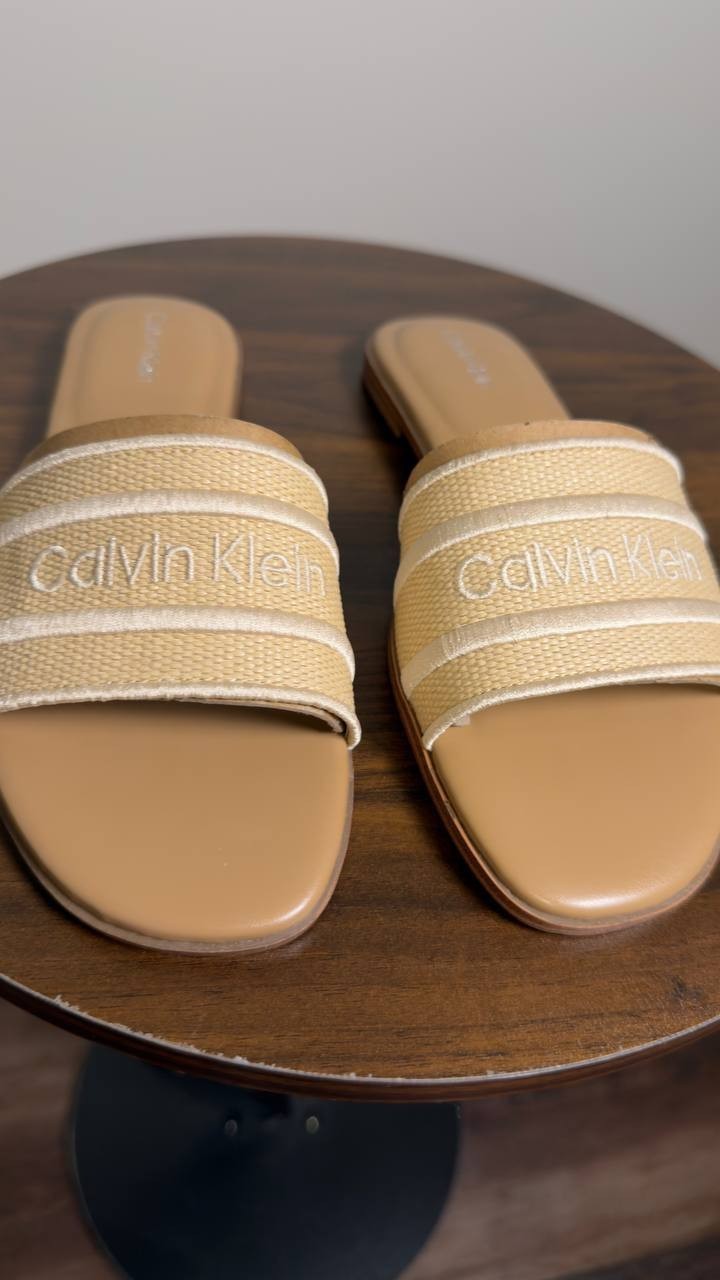 Calvin  Klein  Sandals  Light  Natural  6  M  New  $79
