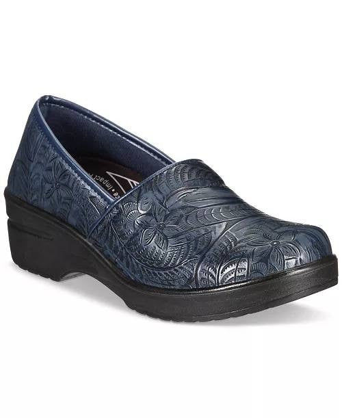 Easy Works Lyndee Clogs 8W Navy Tool Slip‑Resistant Comfort Shoe NIB msrp$55