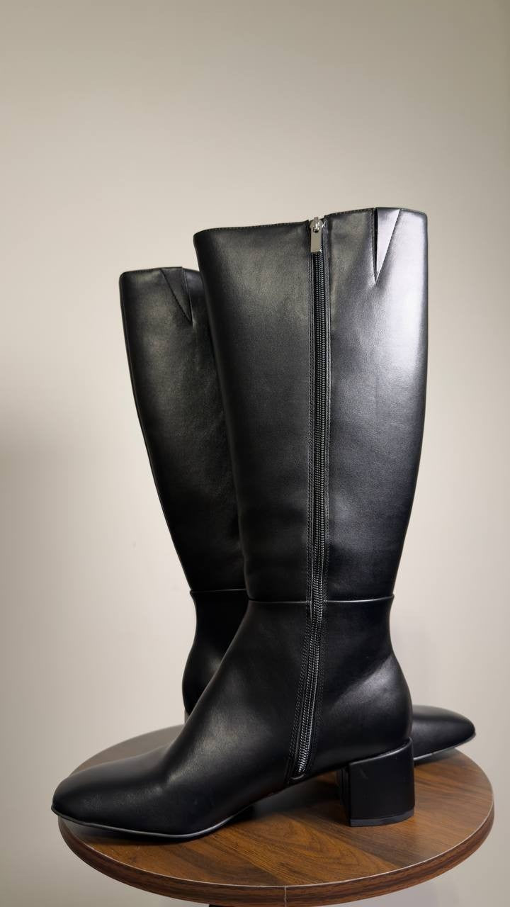 Bandolino  Addyson  Tall  Wide  Calf  Boots  Black  8.5  M  New  in  Box  $139