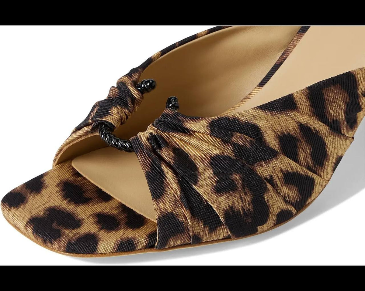 Badgley  Mischka  Mule Pumps  Leopard  9.5  New  $295