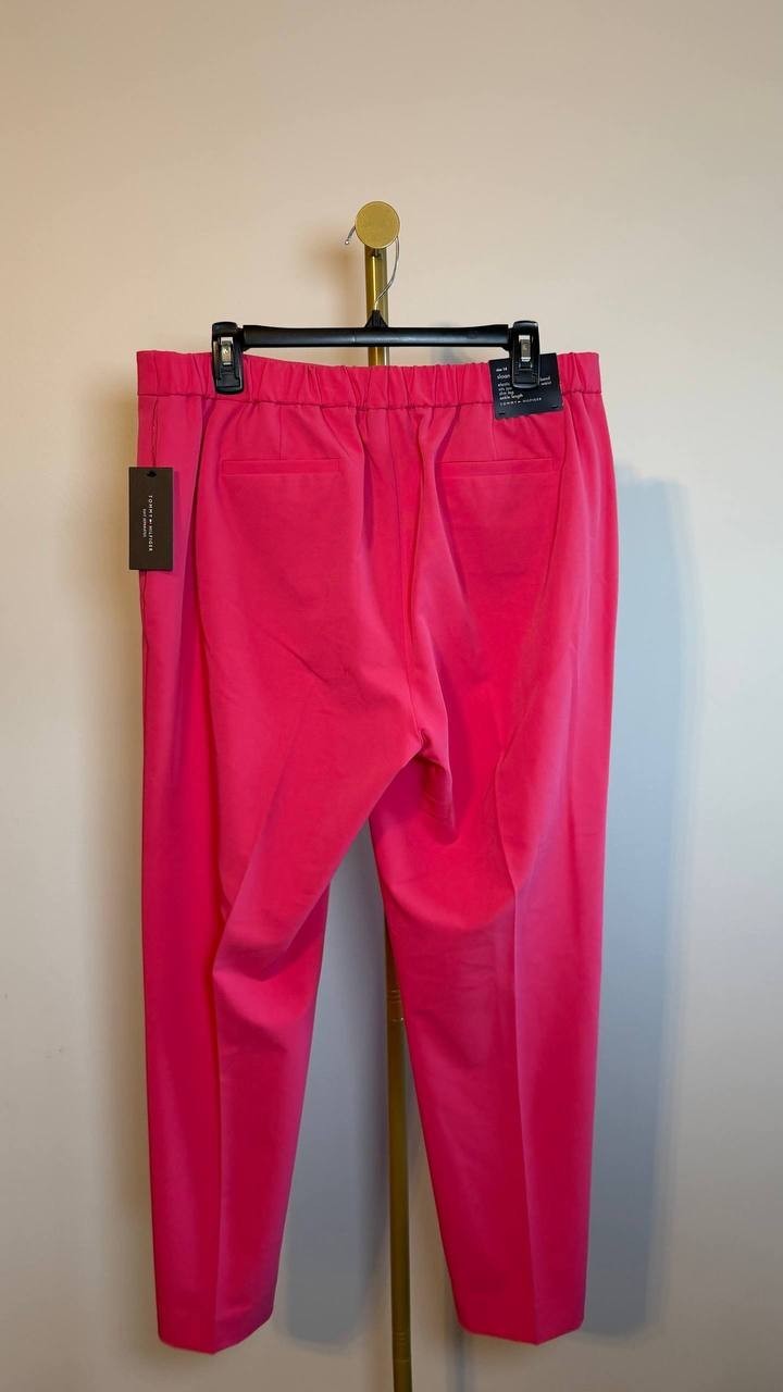 Tommy Hilfiger Sloane Ankle Pants Rosette 14 NWT $99