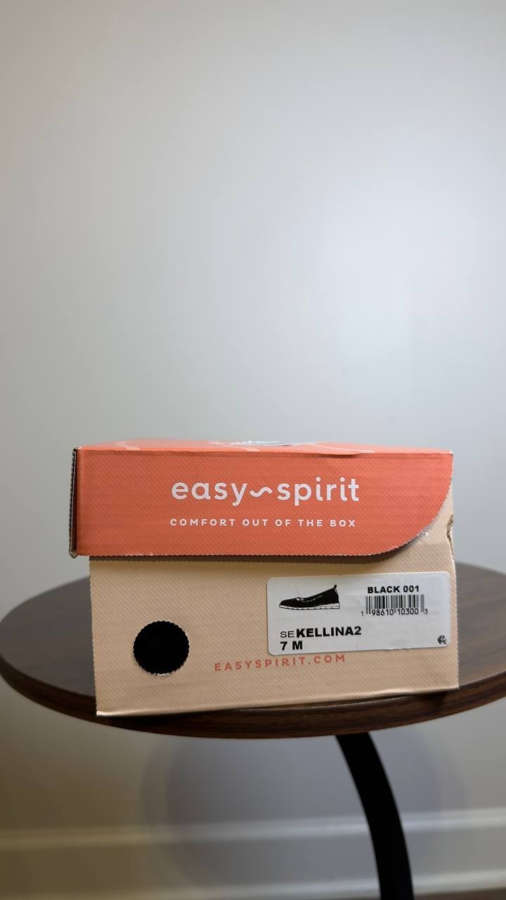 Easy  Spirit  Slip On Flats  Black  7M  New  $89