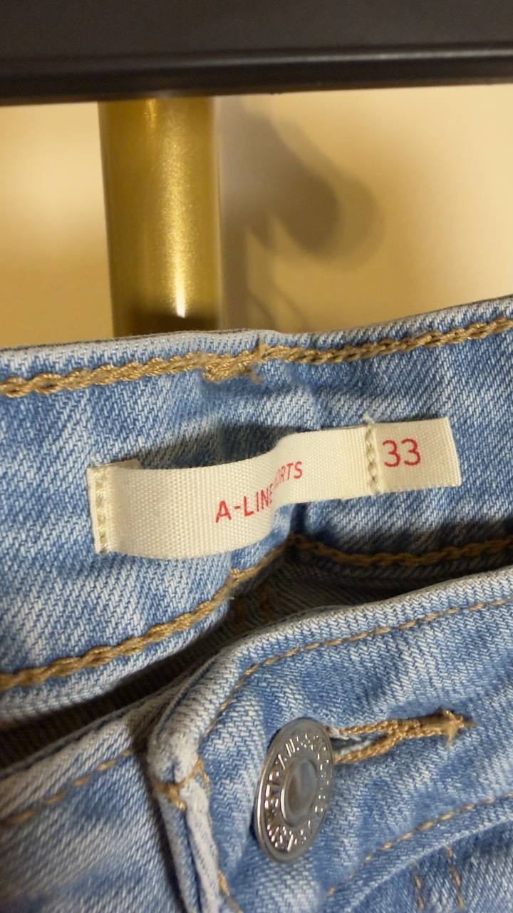 Levi’s A‑Line Women’s Shorts Medium Wash Size 33 Pre‑Owned Fair  $10
