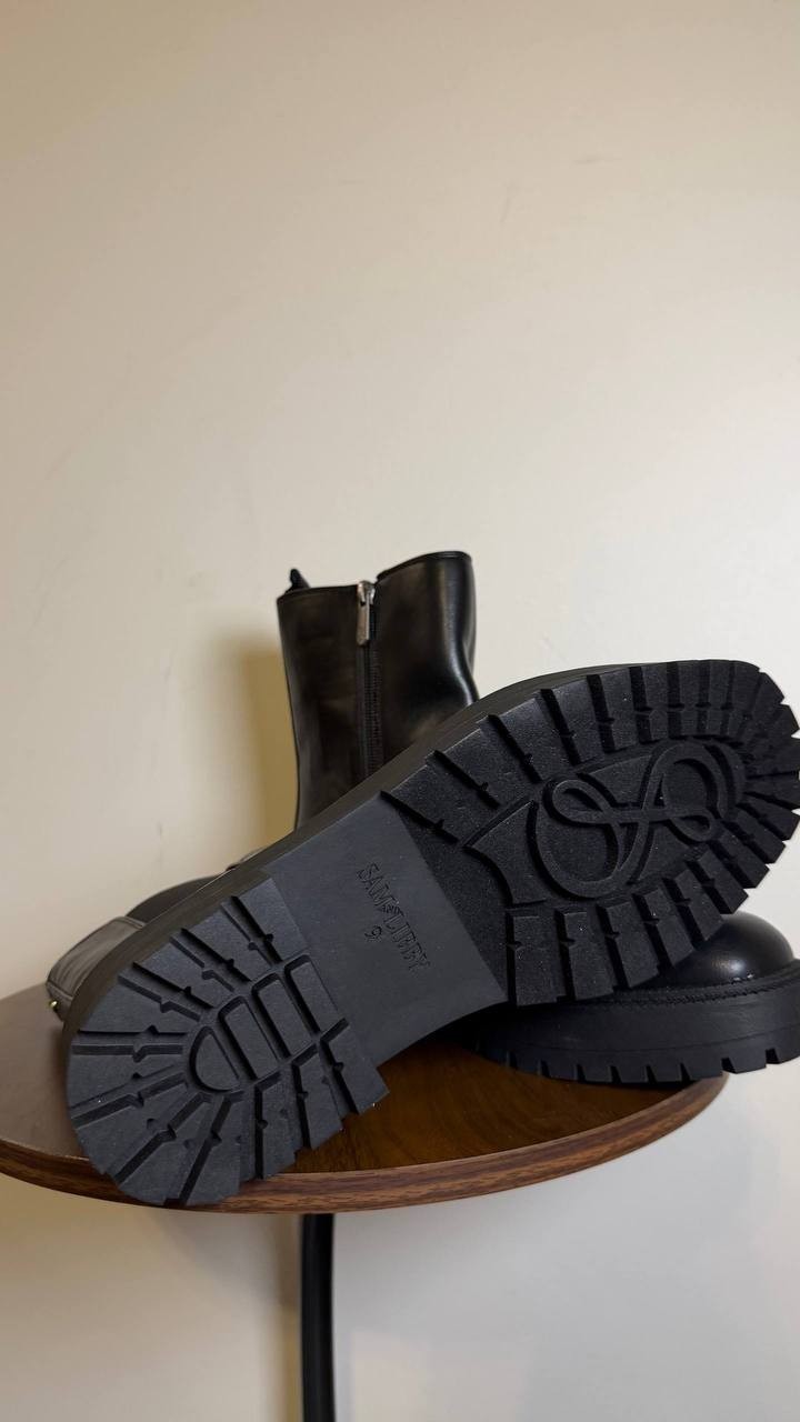 Sam & Libby Black Man‑Made Booties 9M NIB MSRP $95