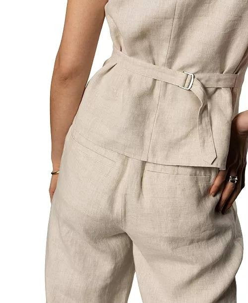 Sanctuary “Outsmart” Linen Square‑Neck Vest – Size XXL – NWT – $119
