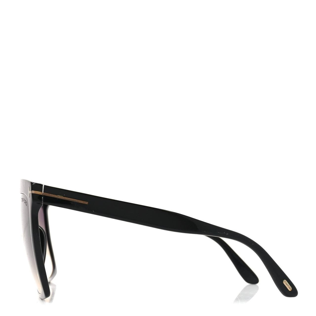 Tom Ford FT0764 Sabrina‑02 Geometric Sunglasses Shiny Black OS NWT $495