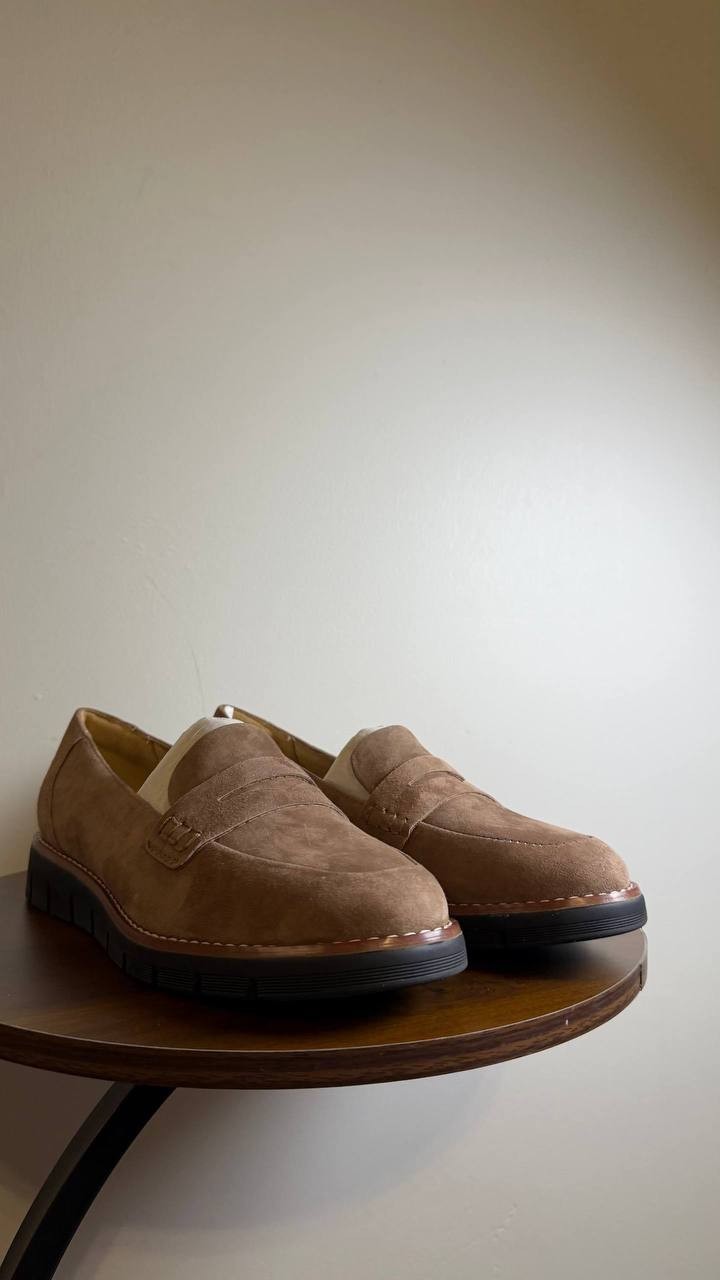 Easy Spirit Velia Loafers 9.5M Taupe Suede  Slip‑On Comfort NIB msrp$89