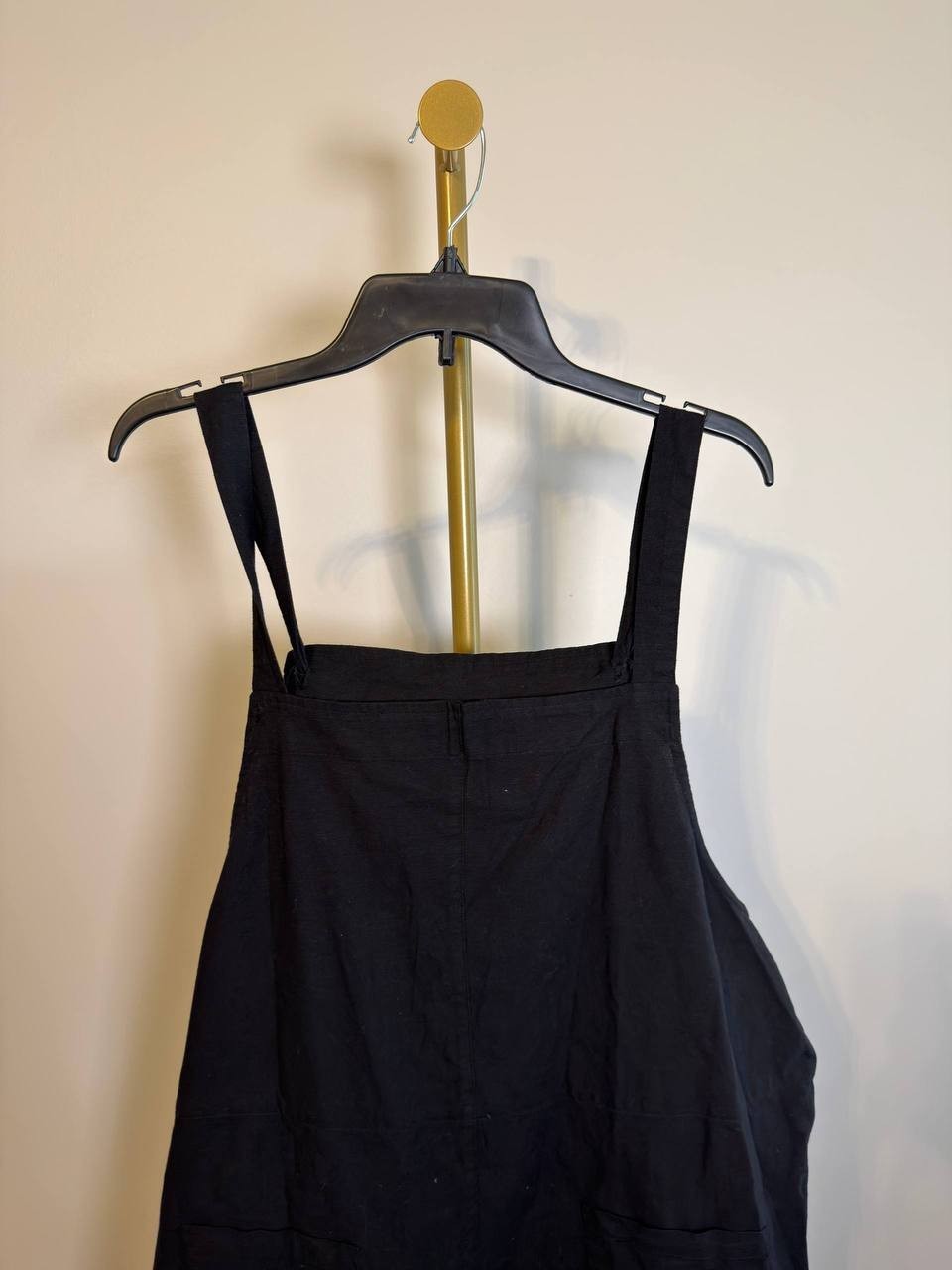 Sanctuary Linen Cotton Jumpsuit Black XL NWT $89