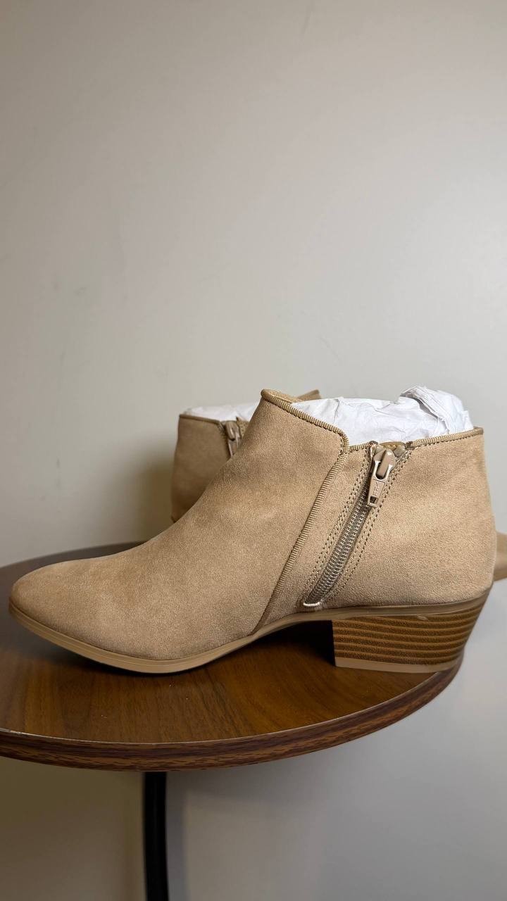 Style&Co Taupe Man‑Made Ankle Booties 7.5W New in Box MSRP $69.90