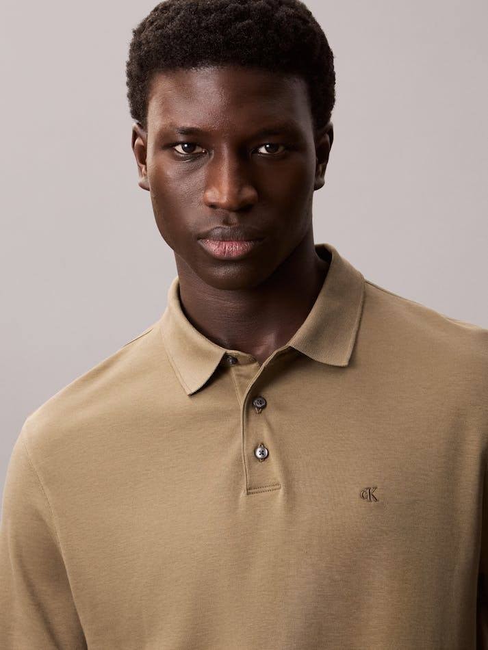 Calvin Klein Pima Cotton Polo Shirt Tigers Eye XL NWT $69.50