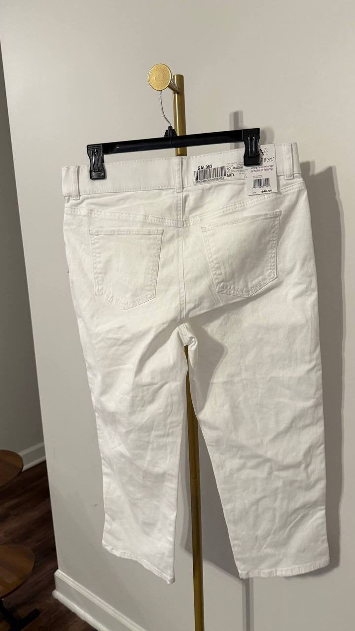 Gloria Vanderbilt Capri Jeans Shape Effect Pull-On Blue 10 NWT