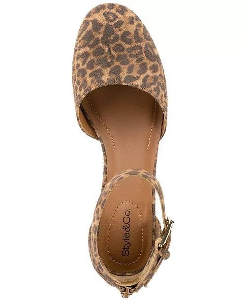 Style&Co Wild Leopard Fabric Dress Pumps 8M NIB MSRP $69.90