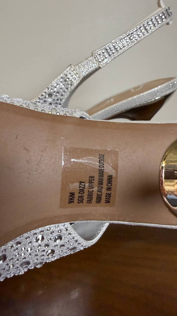 Sugar Silver Man‑Made Dress Pumps Women’s Size 9.5M – New in Box MSRP $69