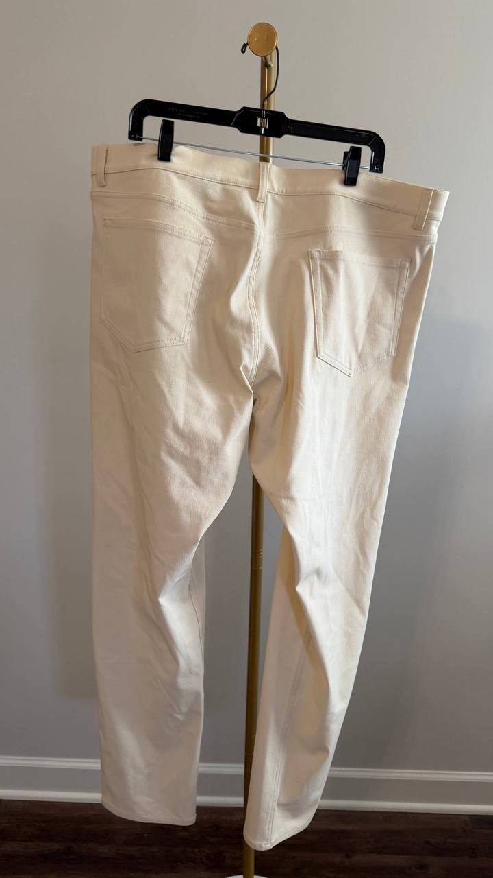 Theory Men’s Raffi 5‑Pocket Neoteric Twill Trousers Limestone 40 $195 NWT