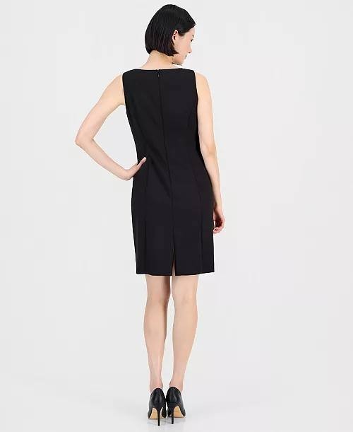 Tahari ASL Beaded Dress Suit Set Black 10 NWT $249