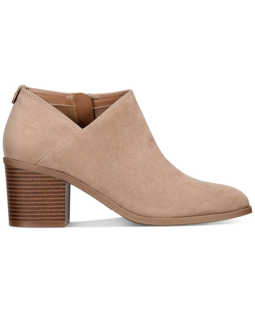 Style&Co Taupe Microfiber Booties 8.5M NIB MSRP $79.90