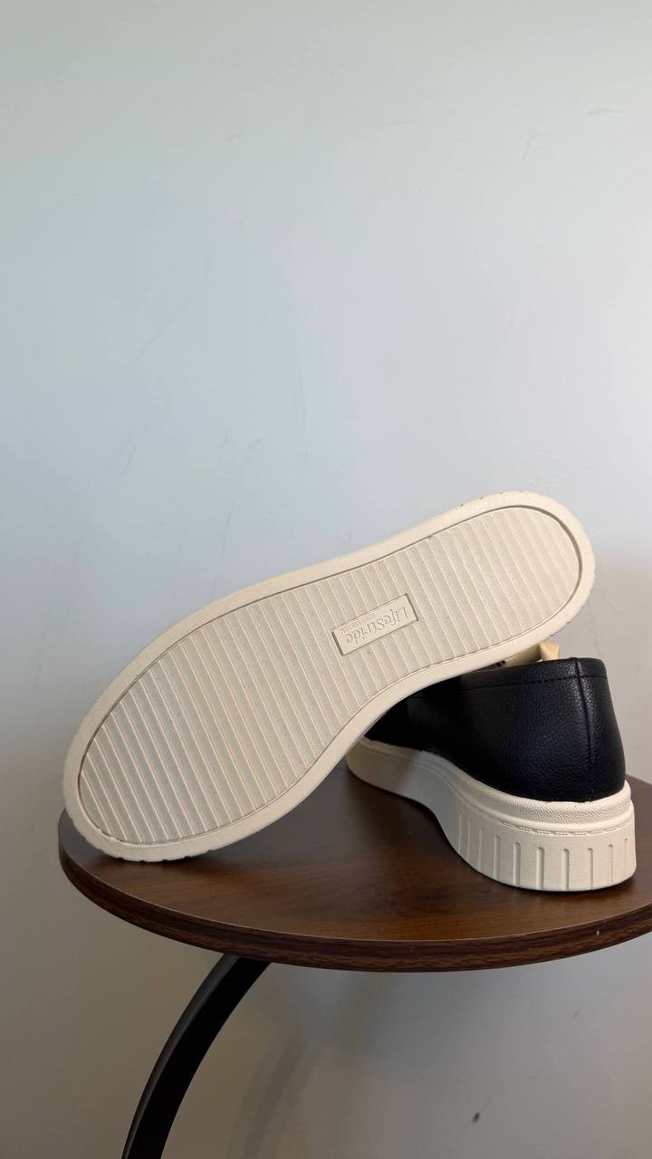 LifeStride Grandeur Women’s Slip-On Sneaker Black 10M Synthetic/Fabric $80 NWB