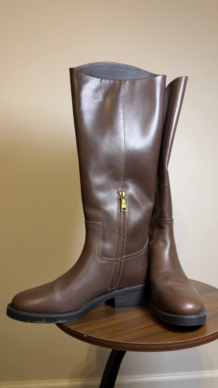 Coach Tall Boots Brown 8 B Pre-Owned $415