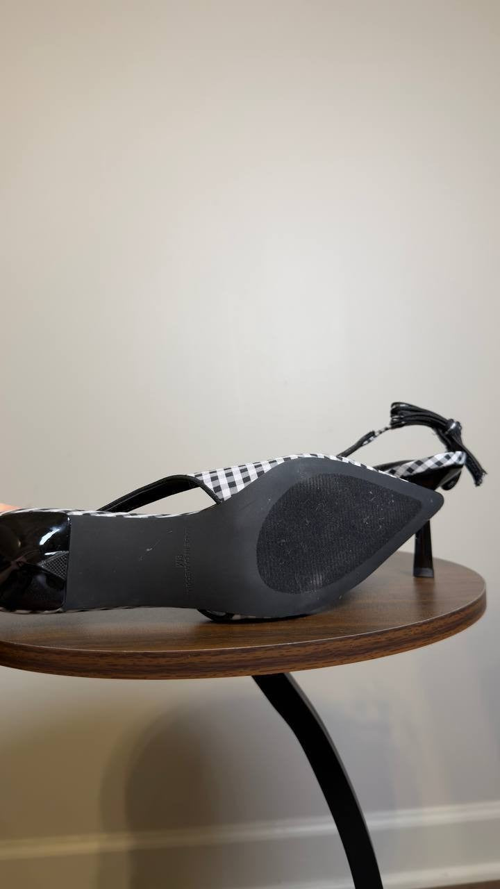 Madden  Girl  Bow Pumps  Black/White  8  New  $59