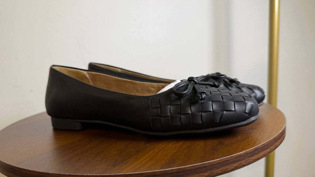Style & Co Baileyy Woven Snip Toe Ballet Flats Black Women’s 5.5 NWB $59.90