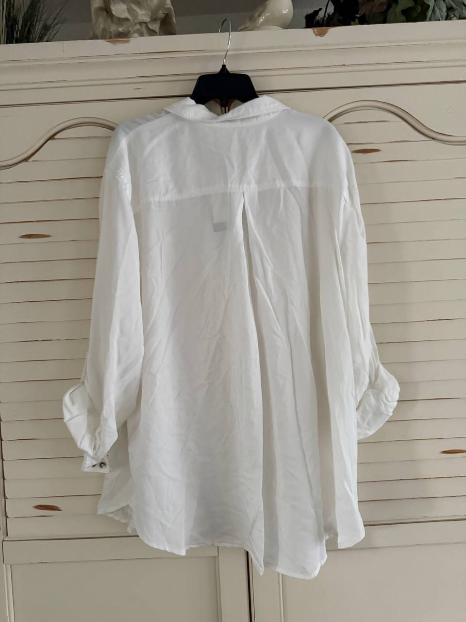 Calvin Klein Plus Utility Shirt – White, Size 3X