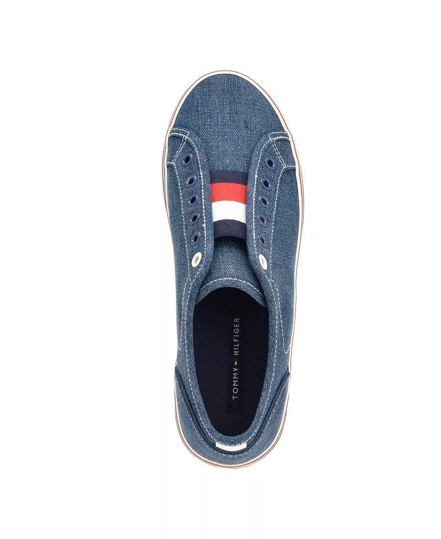 Tommy Hilfiger Balie Sneakers 8.5M Navy Stripe Slip‑On Platform NIB msrp$75