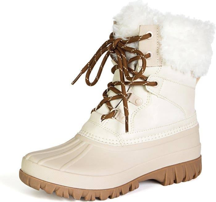JBU Camden Duck Boots 9M Oyster Waterproof Faux‑Shearling Lined NIB msrp$129.95