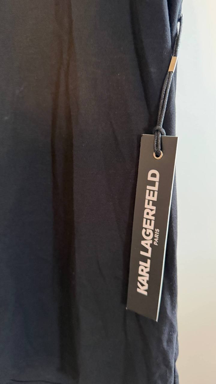 Karl Lagerfeld Paris Men’s Camo Logo Tee Black M $69 NWT