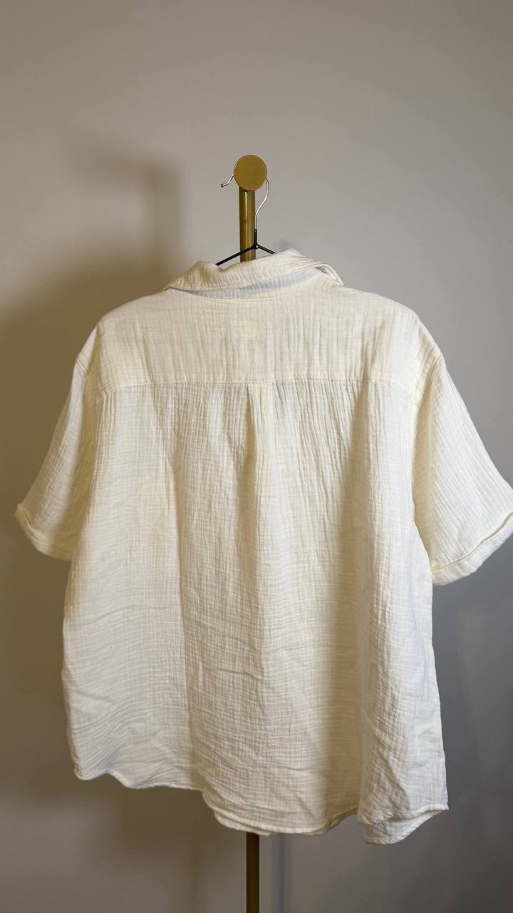 Levi’s Darlene Short Sleeve Shirt Plus Size 1X Whisper White $49.50 NWT