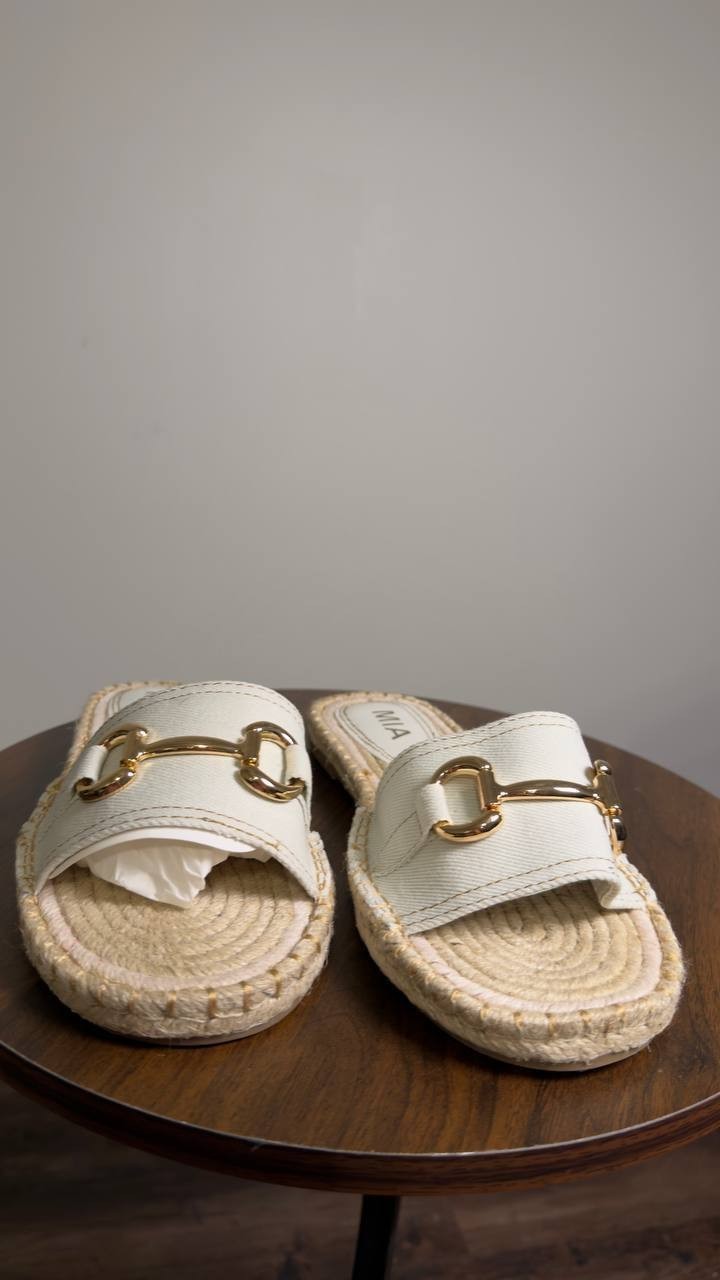 MIA  Espadrille Sandals  Bone  9M  New  $70