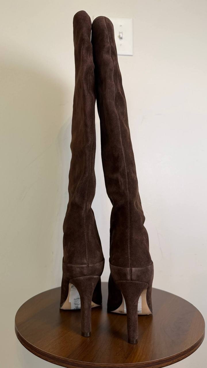 Vince Camuto Women’s Sorina Slouchy Knee‑High Boots Brownie 7.5M Suede MSRP $259