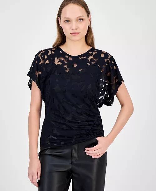 BOSS Orange Floral Lace Top Black XL NWT $99