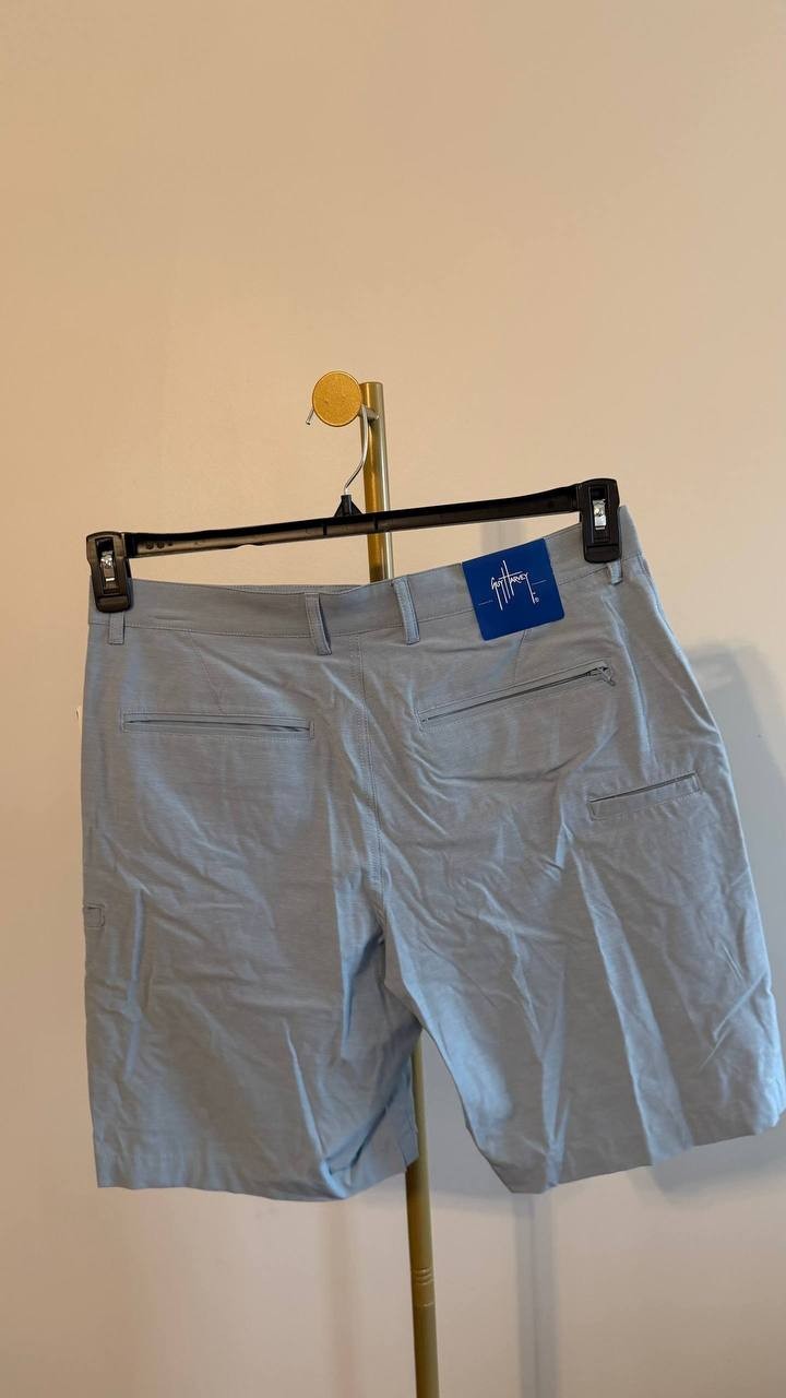 Guy Harvey Men’s Performance 4‑Way Stretch Hybrid Shorts Blue 32 $65 NWT