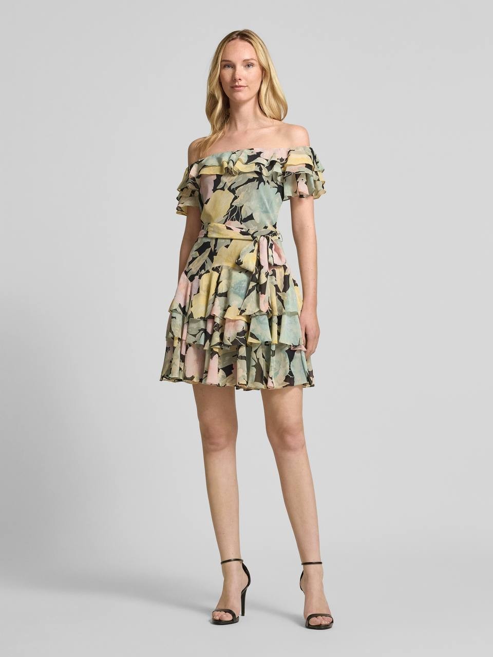 Lauren Ralph Lauren Women’s MAIBEL Mini Dress Olive Print Size 4 NWT $225