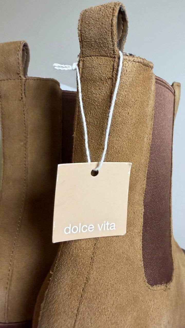 Dolce Vita Brown Suede Booties 9M New in Box MSRP $150