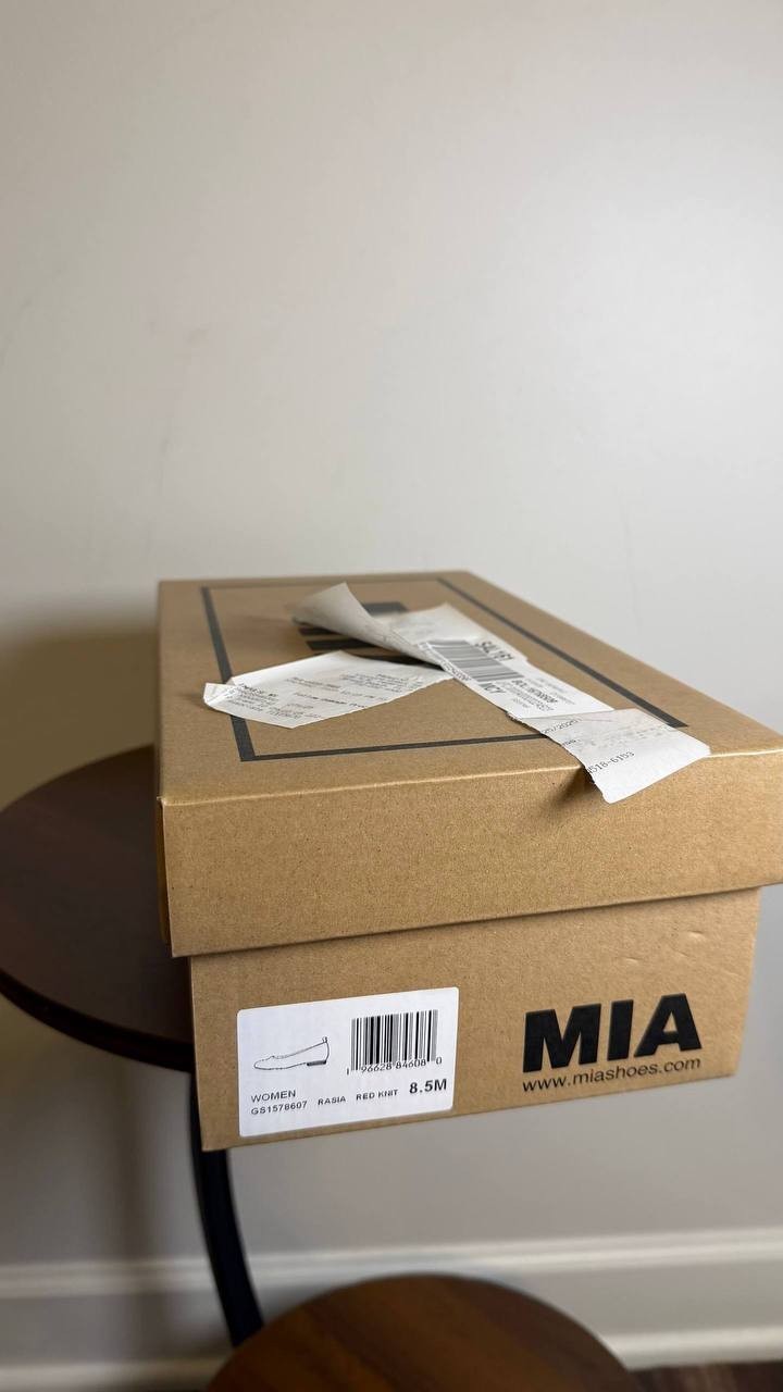 MIA Rasia Ballet Knit Round Toe Flats Red Women’s 8.5M NWB $70