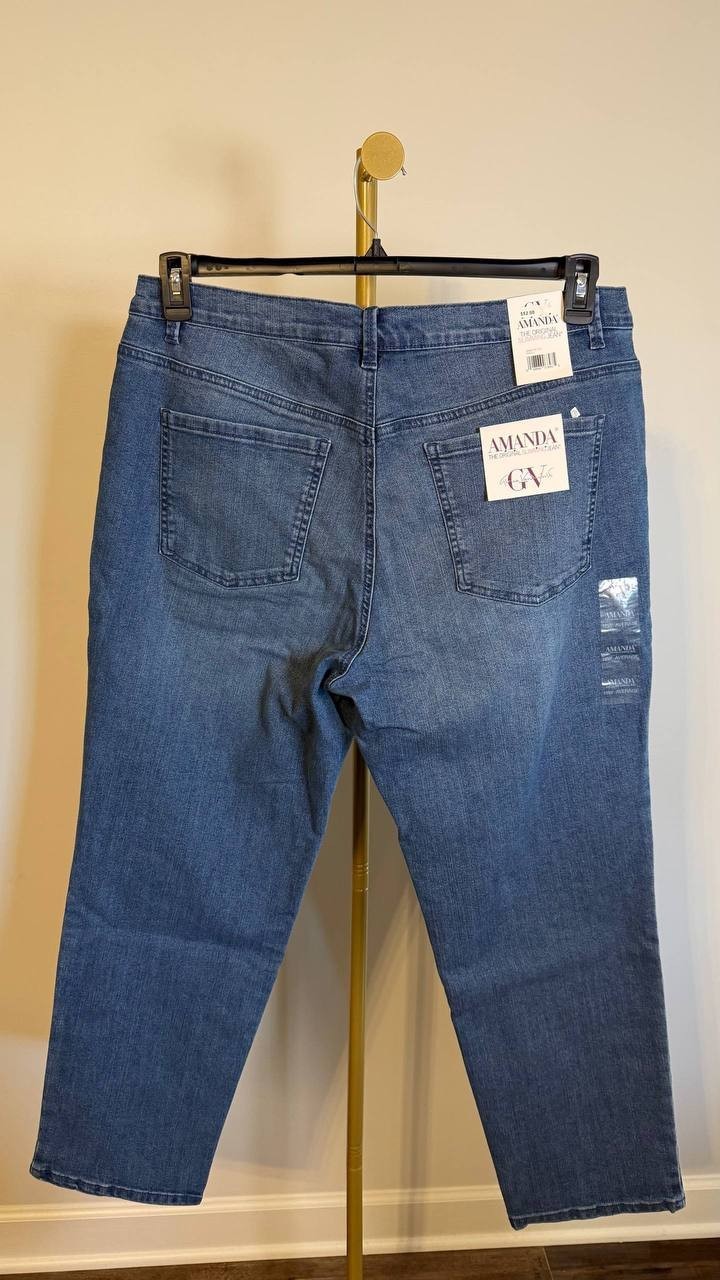 Gloria Vanderbilt Women’s Plus Amanda Jean Frisco 16W $56 NWT